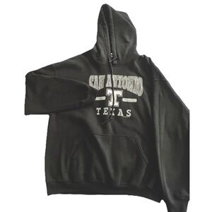 San Antonio Texas Hoodie Gildan Heavy Blend XL Black‎ Pullover Sweatshirt